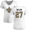 Women's Alontae Taylor Name & Number Slim Fit T-Shirt - White