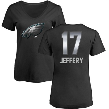 Women's Alshon Jeffery Midnight Mascot T-Shirt - Black