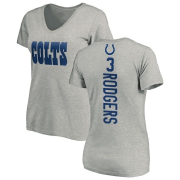 Women's Amari Rodgers Backer V-Neck T-Shirt - Ash