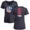 Women's Andrew Funk Name and Number Banner Wave V-Neck T-Shirt - Navy