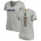 Women's Andrew Trainer Name & Number Slim Fit V-Neck T-ShirtHeather - Gray