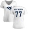 Women's Andrew Whitworth Name & Number Slim Fit T-Shirt - White