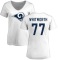 Women's Andrew Whitworth Name & Number Slim Fit T-Shirt - White