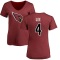 Women's Andy Lee Name & Number Slim Fit T-Shirt - Maroon