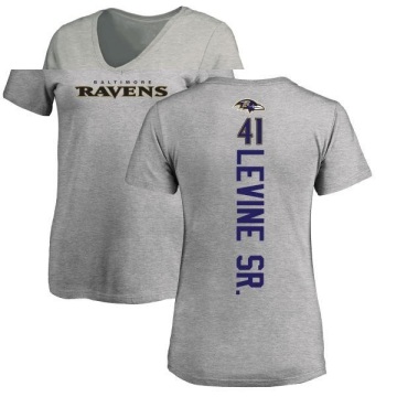 Women's Anthony Levine Sr. Backer V-Neck T-Shirt - Ash