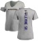 Women's Anthony Levine Sr. Backer V-Neck T-Shirt - Ash