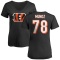 Women's Anthony Munoz Name & Number Slim Fit T-Shirt - Black
