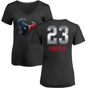 Women's Arian Foster Midnight Mascot T-Shirt - Black