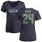 Women's Arquon Bush Name & Number Slim Fit T-Shirt - Navy