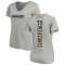 Women's Austen Pleasants Name & Number Slim Fit V-Neck T-ShirtHeather - Gray