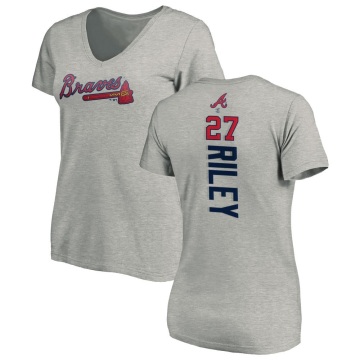 Women's Austin Riley Backer Slim Fit T-Shirt - Ash