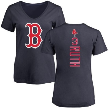 Women's Babe Ruth Backer Slim Fit T-Shirt - Navy