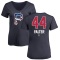 Women's Bailey Falter Name and Number Banner Wave V-Neck T-Shirt - Navy