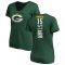 Women's Bart Starr Backer Slim Fit T-Shirt - Green