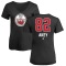 Women's Beau Akey Name and Number Banner Wave V-Neck T-Shirt - Black