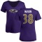 Women's Ben Mason Name & Number V-Neck T-Shirt - Purple
