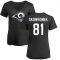 Women's Ben Skowronek Name & Number Slim Fit T-Shirt - Black