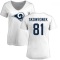 Women's Ben Skowronek Name & Number Slim Fit T-Shirt - White