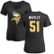 Women's Benton Whitley Name & Number Slim Fit T-Shirt - Black