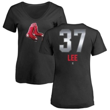 Women's Bill Lee Midnight Mascot V-Neck T-Shirt - Black