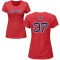 Women's Bill Lee Name & Number T-Shirt - Red