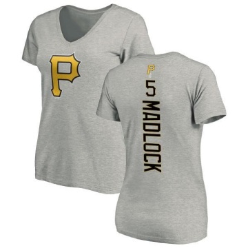 Women's Bill Madlock Backer Slim Fit T-Shirt - Ash