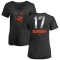 Women's Bj Surhoff Midnight Mascot V-Neck T-Shirt - Black