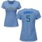 Women's Bj Surhoff Name & Number T-Shirt - Light Blue