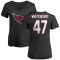 Women's Blake Whiteheart Name & Number Slim Fit T-Shirt - Black