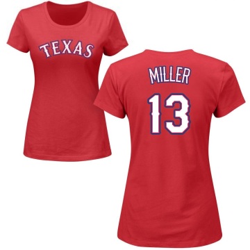 Women's Brad Miller Name & Number T-Shirt - Red