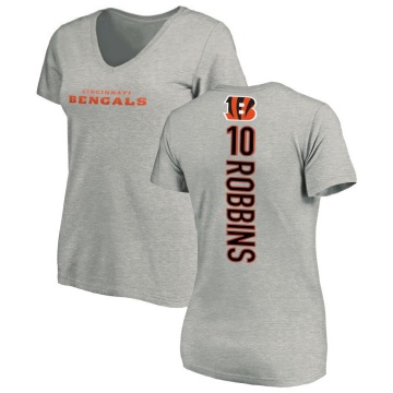 Women's Brad Robbins Backer V-Neck T-Shirt - Ash