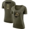 Women's Brad Robbins Legend Salute to Service Scoop Neck T-Shirt - Olive