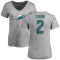 Women's Bradley Chubb Name & Number Slim Fit T-Shirt - Ash