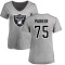 Women's Brandon Parker Name & Number Slim Fit T-Shirt - Ash