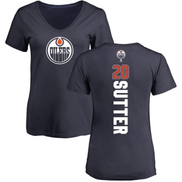 Women's Brandon Sutter Backer Slim Fit V-Neck T-Shirt - Navy