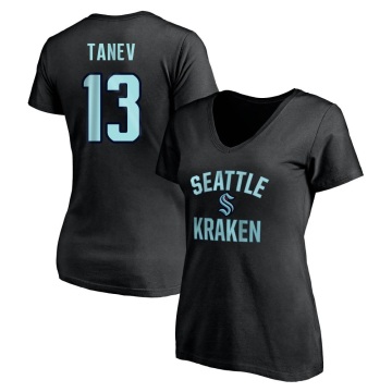Women's Brandon Tanev Name & Number Victory Arch T-Shirt - Black