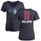 Women's Brandon Williams Name and Number Banner Wave V-Neck T-Shirt - Navy