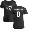 Women's Braxton Burmeister Name & Number Slim Fit T-Shirt - Black