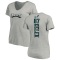 Women's Brent Celek Backer V-Neck T-Shirt - Ash