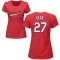 Women's Brett Cecil Name & Number T-Shirt - Red