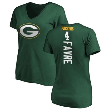 Women's Brett Favre Backer Slim Fit T-Shirt - Green