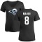 Women's Brett Maher Name & Number Slim Fit T-Shirt - Black