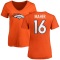 Women's Brett Maher Name & Number Slim Fit T-Shirt - Orange