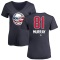 Women's Brett Murray Name and Number Banner Wave V-Neck T-Shirt - Navy
