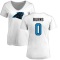 Women's Brian Burns Name & Number Slim Fit T-Shirt - White