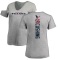 Women's Brian Cushing Backer V-Neck T-Shirt - Ash