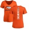 Women's Brian Dawkins Backer Slim Fit T-Shirt - Orange