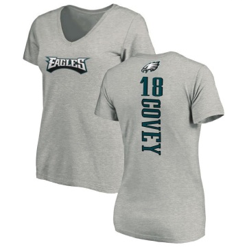 Women's Britain Covey Backer V-Neck T-Shirt - Ash