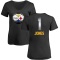 Women's Broderick Jones Midnight Mascot T-Shirt - Black