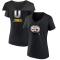 Women's Broderick Jones Midnight Mascot T-Shirt - Black
